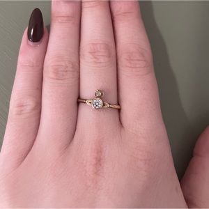 Vivienne Westwood Gold London Orb Ring Size 6